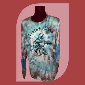 New M Medium Long Sleeve Tie Dye Grateful Dead Terrapin Station Turtle t-shirt
